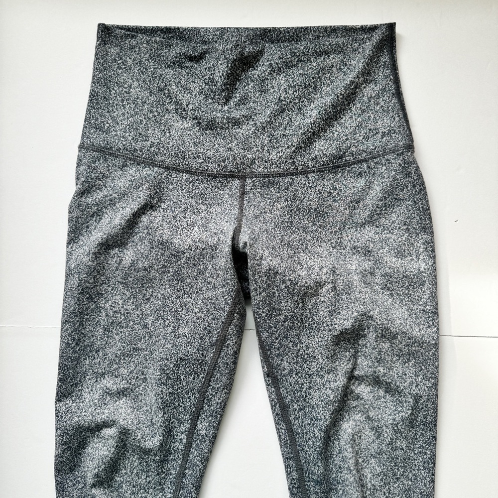 Lululemon High Times Pant Rio Mist White Black Leggings Stretchy Athletic Sz 6 - Picture 8 of 14